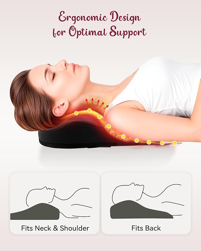 Back Massager for Pain Relief Deep Tissue, Kneading Shiatsu Neck and Back Massager with Heat, Massager for Back and Shoulder Pain, Gifts for Women Men Home Office