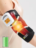 CAMECO 2-in-1 Cordless Elbow Massager with Heat for Tennis Elbow & Tendonitis Pain Relief, 5000mAh Battery & 104℉-140℉ Arm Heating Pad Sleeve with Vibration, Rechargeable Heated Elbow Wrap Brace