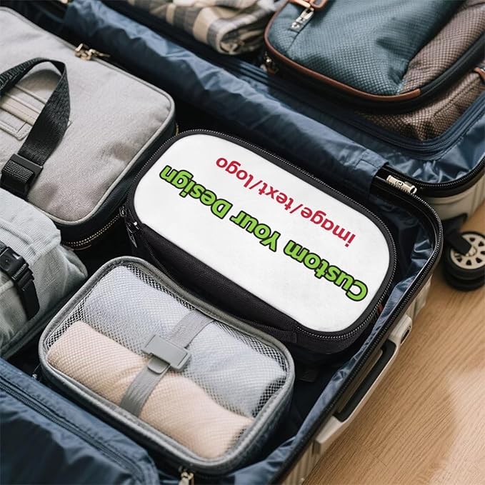 Rnyleeg Custom Diabetics Bag for Women Men Personalized Insulin Cooler Travel Case Ensure Diabetes Care Diabetic Supplies Storage Customzied Your Image Text Logo