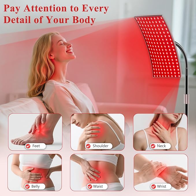 Red Light Therapy for Body Face Infrared Light Therapy for Body with 660nm & 850nm Near Infrared LED Red Light Therapy Large Panel at Home Valentines Gift for Women Wife Mom Sister Girlfriend