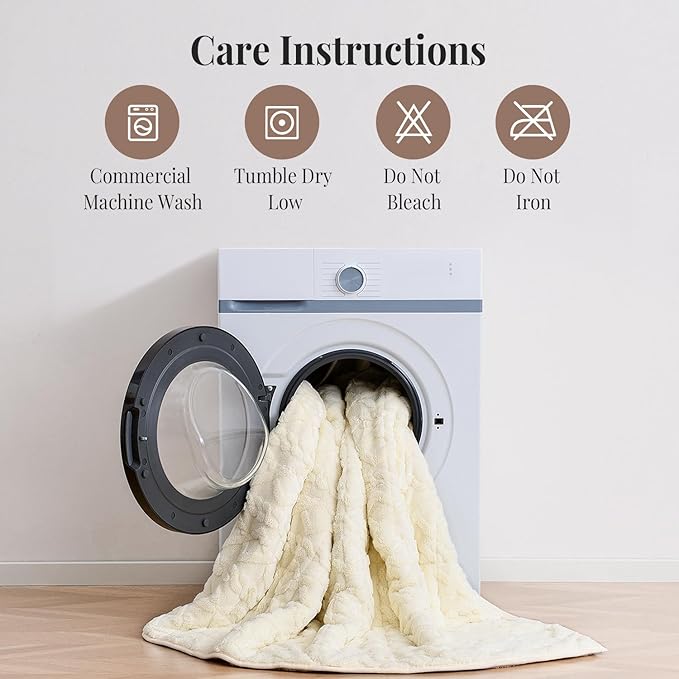 Topblan Weighted Blanket for Adults, 60" x 80" 15lbs, Soft Sherpa Queen Size Heavy Blanket with 3D Jacquard Flannel Fleece Weighted Blankets for Couch and Bed