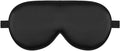 Alaska Bear Mulberry Silk Sleep Mask Cool Super Smooth Eye Cover Genuine Organic Silk for Sensitive Skin, Soft Filling, Lightweight Eye Shades for Sleeping (Original Black, Flat)