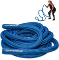 HYPERWEAR Hyper Rope Weighted Short Battle Rope 25 ft / 19 lb – Blue
