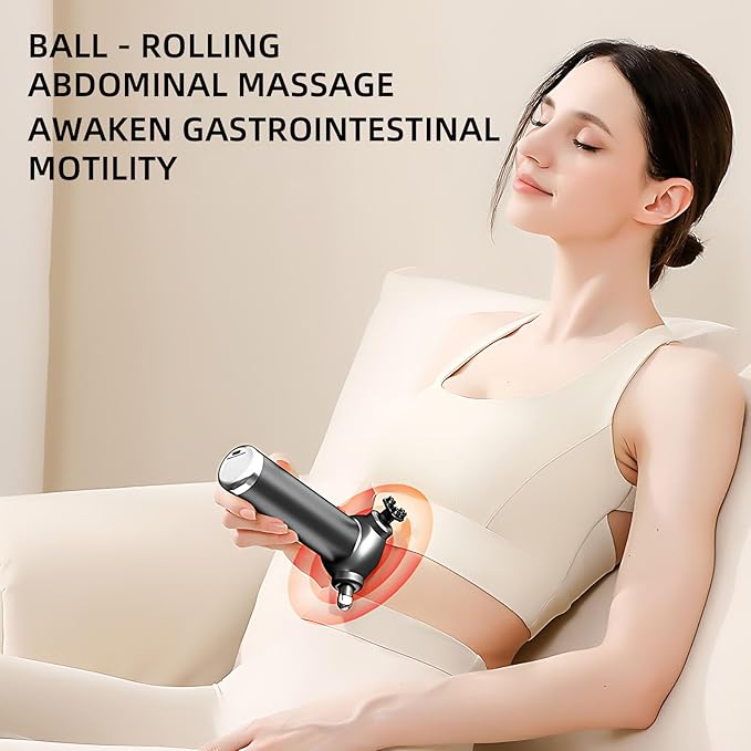 Fast Release Therapy Massager 2025 New - Handheld Deep Tissue Massage Gun, 360° Rotating Bead, 5 Speed Vibrating Muscle Massager for Full Body Relief, Trigger Point Therapy Tool Portable