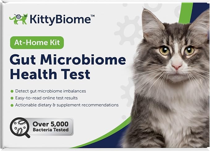 AnimalBiome Cat Gut Health Test – KittyBiome At Home Stool Testing Kit, Feline Fecal Analysis for Digestive Issues, Diarrhea & Allergy Insights w/Personalized Report & Custom Plan (Cats Outside US)