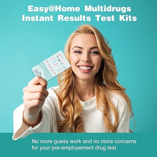 Easy@Home Multi-Drug Screen Test: 5 Pack Urine Drug Test for Cocaine(COC), Marijuana(THC), Methamphetamine(MET), Morphie(MOR), Including Highly Sensitive THC Tests for Home Use, #EDOAP-144