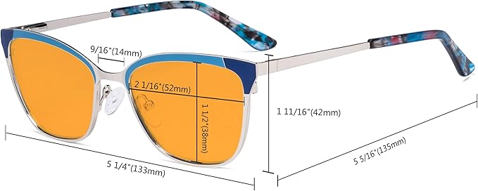 Eyekepper Ladies Butterfly Design Blue Light Glasses - Computer Screen Eyegalsses Women