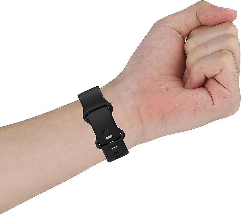 Compatible Soft Silicone Bands Sports Wristbands Replacement for Fitbit Charge 5&Charge 6 Advanced Fitness & Health Tracker Accessories Small/Large Watchbands