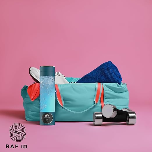 RAFID Hydrogen Water Bottle – Portable Hydrogen Generator, PEM Technology, Rechargeable, Produces Antioxidant-Rich Alkaline Hydrogen Water for Sports, Fitness & Daily Hydration