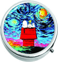Cute Dog on Doghouse Van Gogh Medical Pill Box