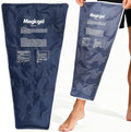 Magic Gel Leg Ice Pack - Professional Cold Therapy - Wrap Around Shin Ice Packs - Full Leg Ice Pack Wrap Around Entire Legs - Cool Down Your Legs Shins Hamstrings - Grey