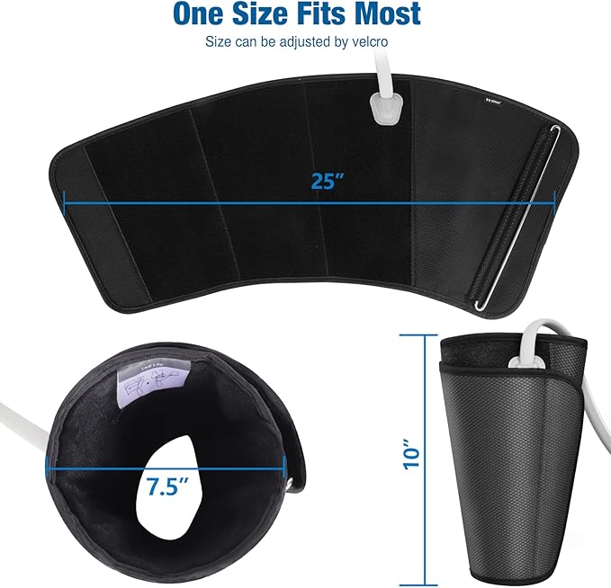 FIT KING Calf Massager for Circulation and Muscle Recovery, Air Compression Device for Calves, Relives Muscle Soreness and Swelling Pain, Helpful for Edema and RLS