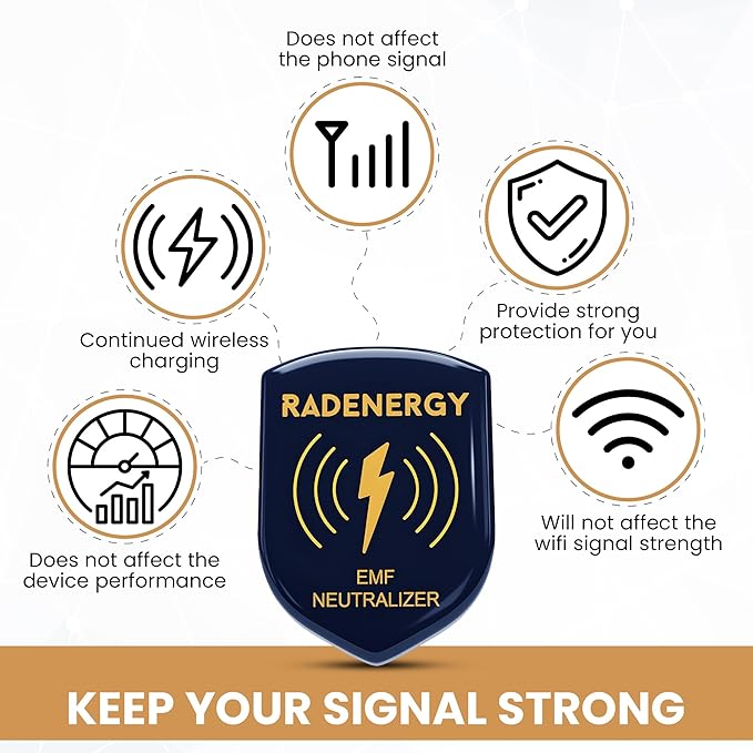 EMF Neutralizer Stickers, EMF Blocker Stickers, Shield Protection for Phones, Tablets, Laptops, and WiFi Devices, Shield Neutralizers for Home and Office Protection (20)