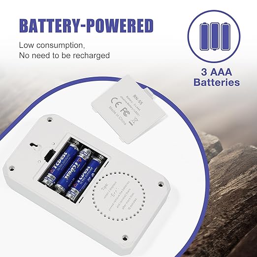 Life Basis Radon Detector for Home Basement, Radon Tester with Long and Short Term Radon Monitoring 0-500 pCi/L Range Battery Operated (Battery Included)- White