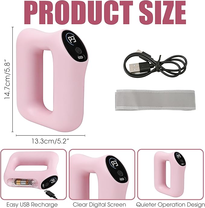 Fascia Ring Massager, Multifunctional Full Body & Fast Fat Burning Yoga Massager, Ergonomic Electric Belly Shaping, 5 Intensity Massage Levels, Adjustable 3 Modes, for Muscle Knot Relaxation& Recovery