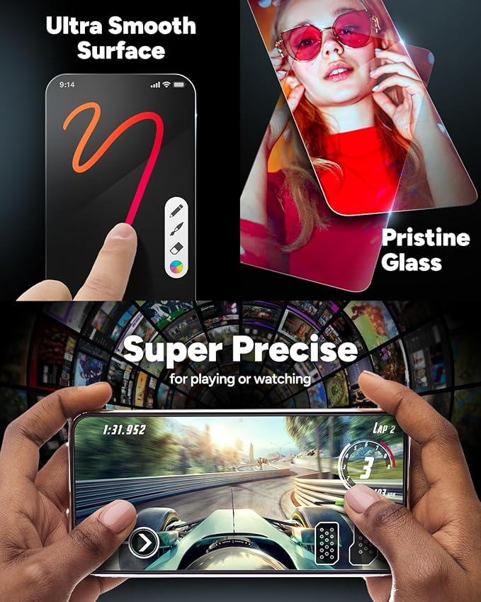 ZAGG Glass Elite iPad Air 13" (M5)/ (M4)/ (M3)/ (M2) Screen Protector - Ultra-Strong, Scratch-Resistant, Smudge-Free, Easy Install, Eco-Friendly, Tempered Aluminosilicate Glass