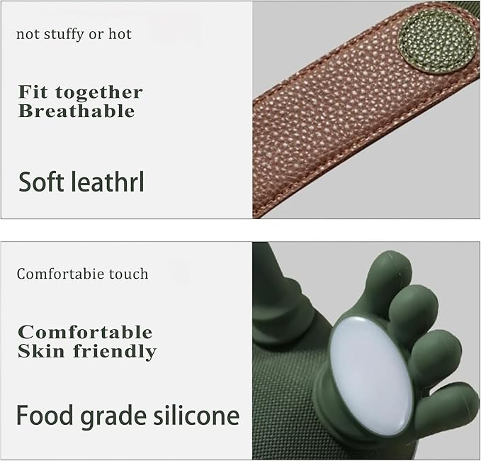 Bionic Neck and Shoulder Massager with Heat, Cordless Hands-Free Deep Tissue Kneading, 5-Finger Soft Silicone Nodes, Wearable Trapezius Tension Relief for Home, Office & Travel