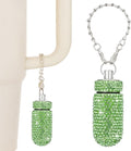 Pill Holder for Tumbler with Handle Bling Stanley Cup Accessories Pill Organizer for Stanley & YETI & Simple Modern & BrüMate (Green)