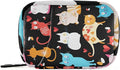 xigua Cat Pill Case 7-Day Travel Pill Organizer Box with Zipper Closure for Vitamins, Medication and Supplements