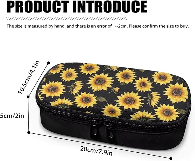 Sunflowers Insulin Cooler Travel Case Diabetic Insulated Organizer Lightweight Cooling Travel Bag for Insulin Pen and Medication Diabetic Supplies Easy to Use and Carry