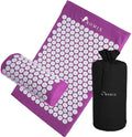 ROMIX Acupressure Mat and Pillow Set, Acupuncture Mat for Back Pain, Neck, Shoulder Pain Relief, Stress Reduction, Wellness Therapy, Cushioned Acupressure Mats with Carry Bag for Men and Women