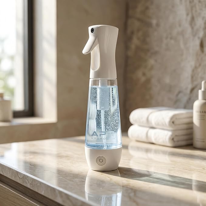 Nano Mist Spray Bottle for Face & Hair – Hydrogen Water Facial Mister, Portable Hydrating Skin Care Tool for Glowing Skin