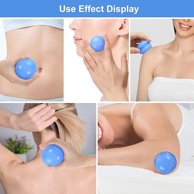 Silicone Cupping Therapy Set, Professional Studio and Home Cupping Set Massage Therapy Cups, Chinese Massage Cups for Cellulite Reduction Cupping Kit,Muscle and Joint Pain Myofascial Cupping Massager