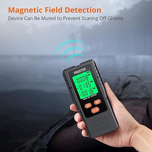 Proster 3in1 EMF Detector, Electric Magnetic Radiation Field Detector for 5G Cell Towers WiFi Smart Meters EMF Reader, or Paranormal Ghost Hunting Equipment