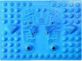 Acupressure Foot Massage Mat with 6 Magnetic Beads, Reflexology Pressure Relief Pad, Thickened Magnetic Therapy Mats for Home and Office Use