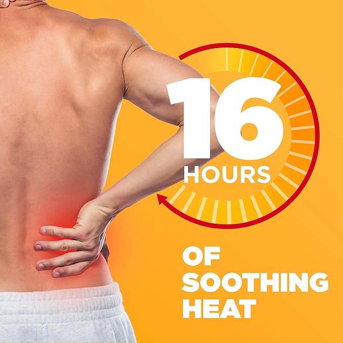 ThermaCare Advanced Back & Hip HeatWraps - Long-Lasting, Disposable Heat Therapy for Lower Back Pain, Muscle Soreness, & Herniated Discs - Drug-Free (L-XL, Pack of 5)