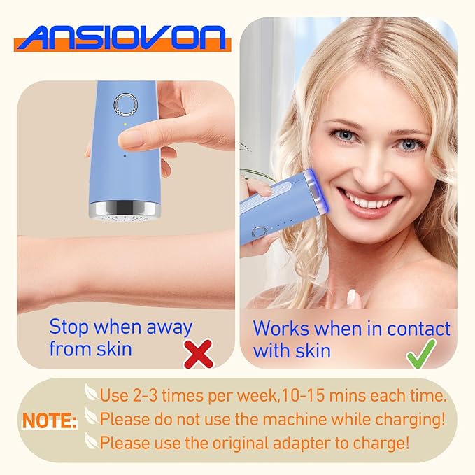 Blue Light Therapy Device for Acne Spot Treatment - LED Acne Blue Light Therapy Wand for Face