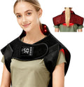 Red Light Therapy for Neck Shoulder,Rechargeable Infrared Light Therapy Device for Body with Massage and Timer,Wearable 660nm&850nm Red Light Therapy Wrap Pads for Body at Home（150 Lights）