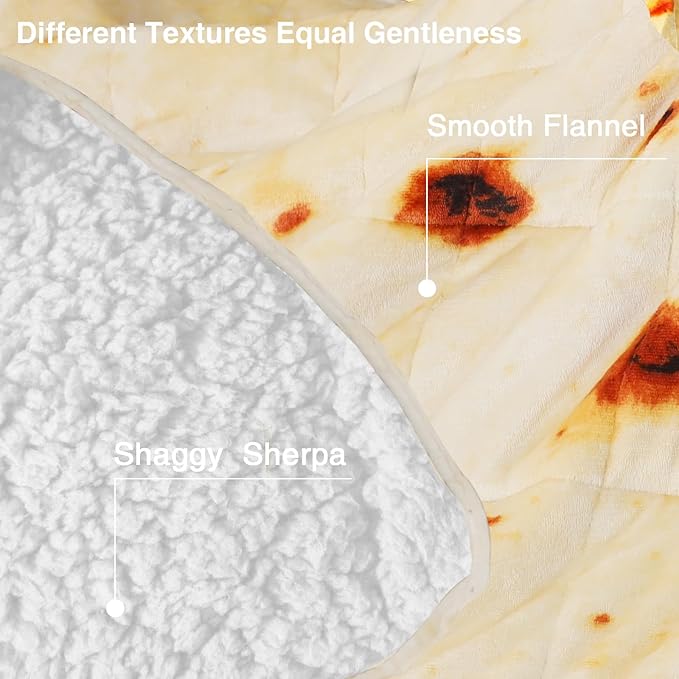 Aemicion Burrito Weighted Blanket for Adults,King Size 20lbs 80x87in,Soft Sherpa Fleece Washable Weighted Blanket as Gifts for Adults Women Men Mon