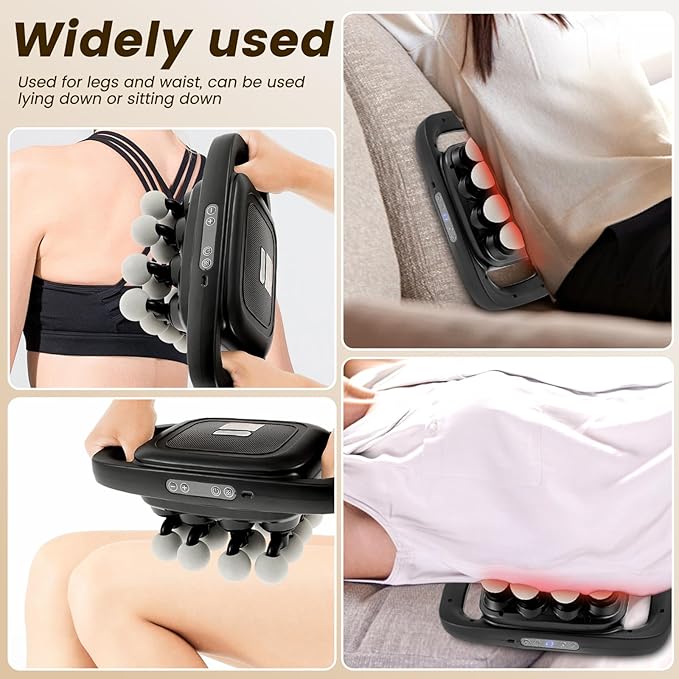16 Heads Massage Gun Set, Electric Muscle Massager, with 3 Modes 30 Intensities, Noise reduction, shockproof, noise absorption, Percussion Massager for Deep Tissue, Back, Shoulders, Legs, Pain Relief