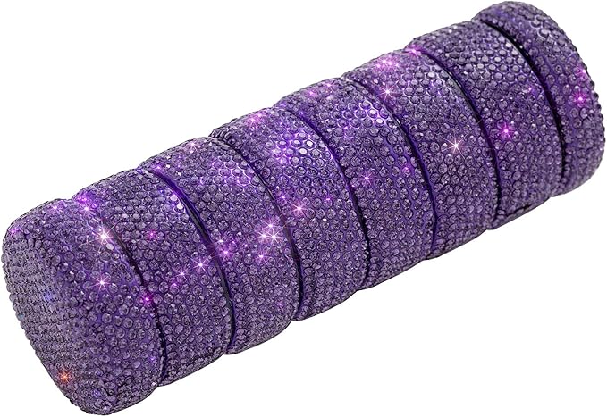Pill Organizer Travel Medicine Supplement Organizer Weekly Pill Box 7 Day Daily Vitamin Cases Portable Stackable Pill Caddy for Women(Purple)
