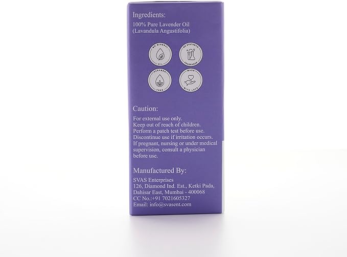 100% Pure Lavender Oil | Calming Sleep Support, Relaxing Aromatherapy Oil for Stress Relief, Skin & Hair Care, Undiluted Therapeutic Grade – 1 fl oz, 30 ML