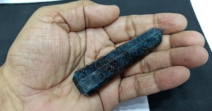 WholesaleGemShop 3 Inch Gemstones Obelisk Tower Jumbo Facet Aura Rock Crystal Natural Polished Earth Wand Spirit