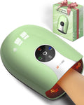 Hand Massager with Heat and Compression : Cordless Heated Hand and Wrist Massager for Palm, Fingers, and Comfort Relief – 4 Modes 6 Intensities, Portable Rechargeable, Wife Husband (Green)