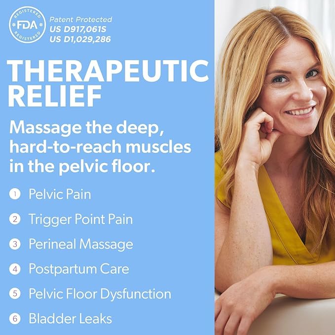 IntimateRose Hot/Cold Pelvic Wand - Temperature Therapy for Pelvic Floor Muscle Pain - BPA-Free, Latex-Free, for Men & Women (Hot/Cold Therapy)