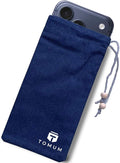 TOMUM EMF Shield Sleeve for Cell Phone - EMF Protection Smartphone Pouch - Anti EMP Bag - Signal Blocking Case for Radiation EMP 5G RFID Blue