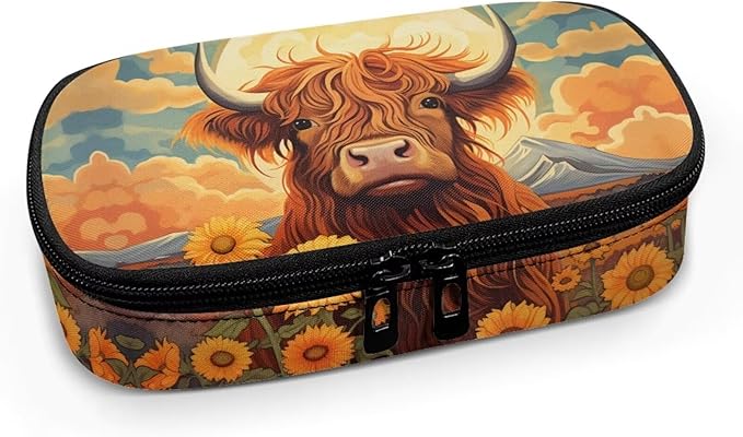 Sunflower Cow Insulin Cooler Travel Case, Diabetic Medication Organizer for Insulin Pens and Other Diabetic Supplies