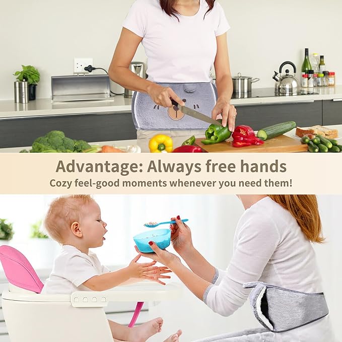 Hot Water Bag,Hot Water Bottle Rubber Warm Water Bag Pouch with Soft Waist Cover for Neck and Shoulder, Back,Hand, Legs, Waist Warm