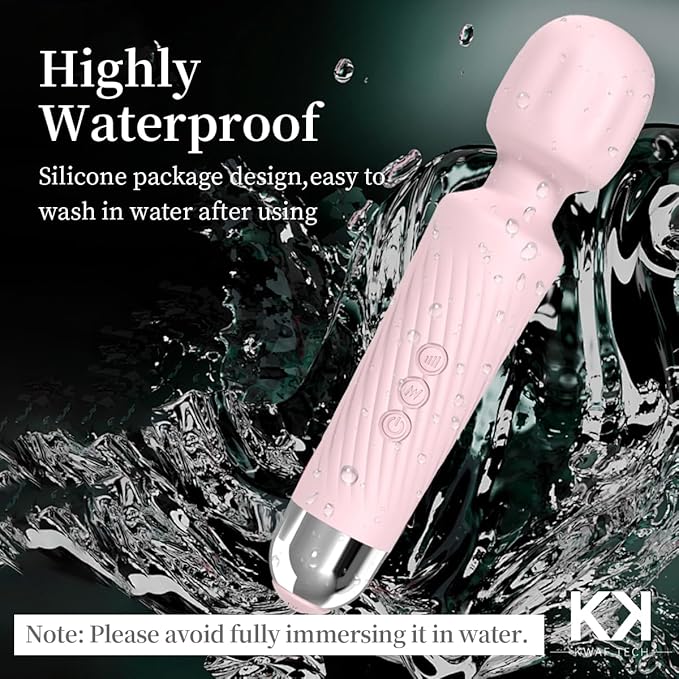 KWAF Deep Tissue Muscle Massager – Rechargeable Handheld Body Therapy Device for Neck, Back & Shoulder Relief – Adjustable Speed – Quiet Motor