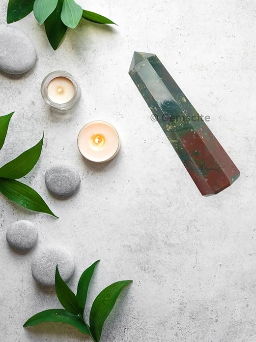 WholesaleGemShop 3 Inch Gemstones Obelisk Tower Jumbo Facet Aura Rock Crystal Natural Polished Earth Wand Spirit