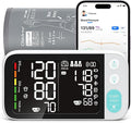 Checkme Blutooth Blood Pressure Monitors for Home Use, Blood Pressure Machine with Dual-Display, Extra-Large Adult Cuff, 500 Readings, Voice Broadcast - Automatic BP Monitor with Bluetooth