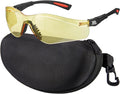 xaegistac Shooting Glasses Anti-fog Shooting Range Eye Protection, Adjustable Safety Glasses with Zipper Hard Case