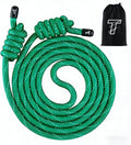 Flow Rope Exercise Jump Rope For Fitness, Working Out, Flow with 9 Ft Adjustable Double Woven Workout Rope For Men, Women, Beginners' Training – Indoor & Outdoor Cardio
