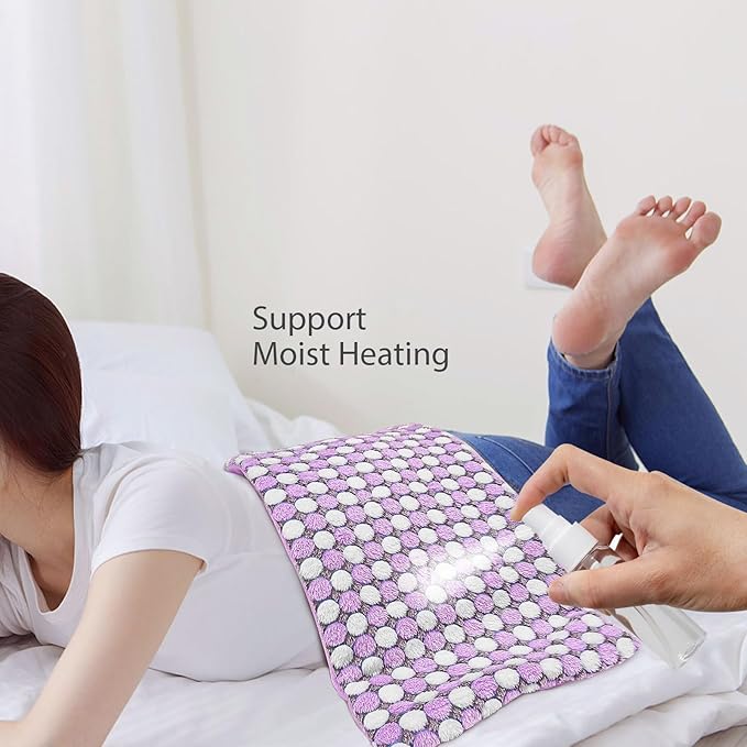 Full Weighted Electric Heating Pad for Back Pain, Cramps, Relief - Auto Shut Off - 2.3lb Heat Pad with Moist & Dry Heat Therapy Options - Hot Heated Pad - (XL 12"x24") - PYQ0Z