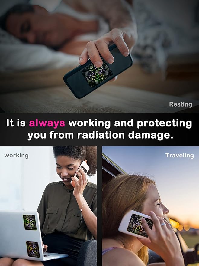 Stickers for Cell Phones/Laptops/Tablets/All Devices, [Reusable], Effectively Shields 99% of Electronic Pollution, Healthy and Stylish, Suitable for Someone, 2.4 x 2.0 x 0.02 inches - (20 Pcs)
