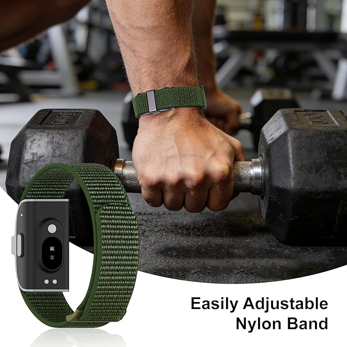 Nylon Loop Sport Replacement Strap Compatible with Hume Band,Adjustable Soft Bands for Women Men,Breathable Wristband for Fitness Tracker